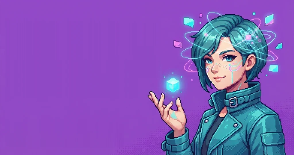 BrainCode pixel-art character